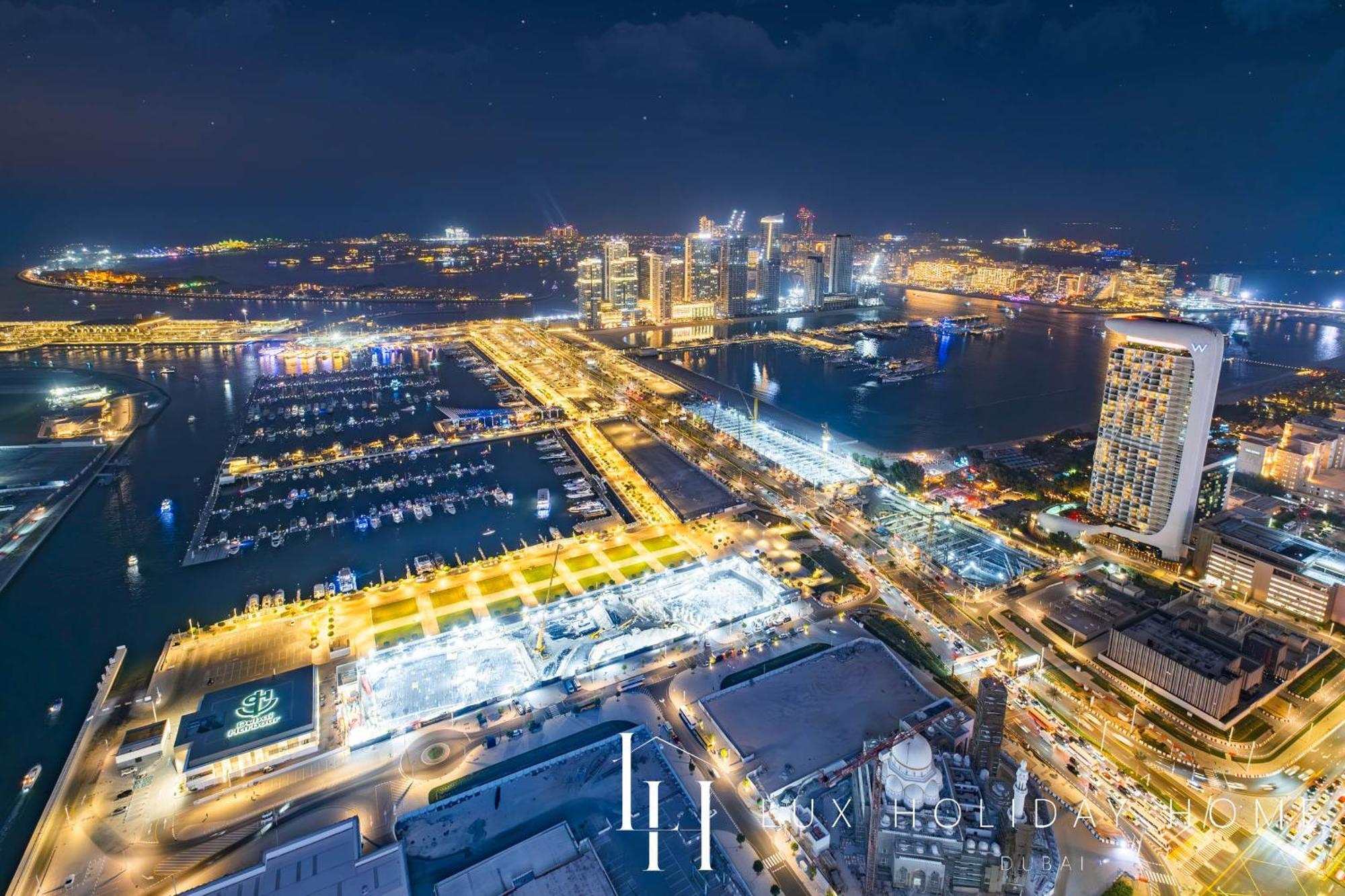 Lux - Lavish Suite With Full Palm Jumeirah View 1 ドバイ エクステリア 写真