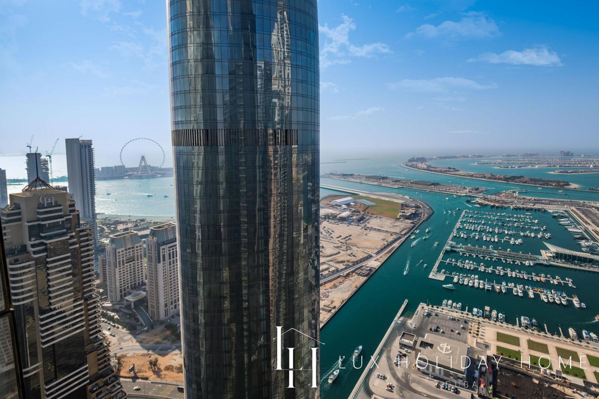 Lux - Lavish Suite With Full Palm Jumeirah View 1 ドバイ エクステリア 写真