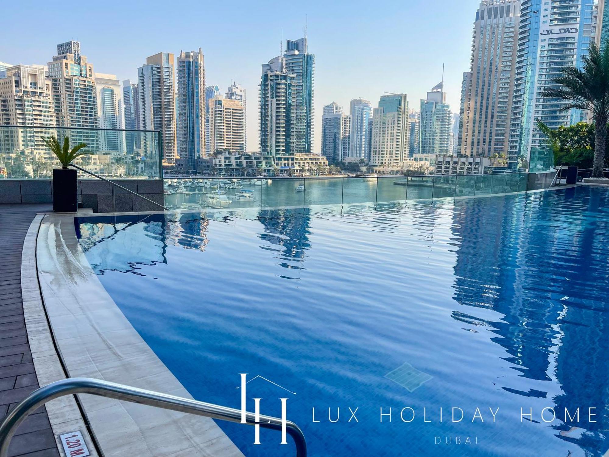 Lux - Lavish Suite With Full Palm Jumeirah View 1 ドバイ エクステリア 写真